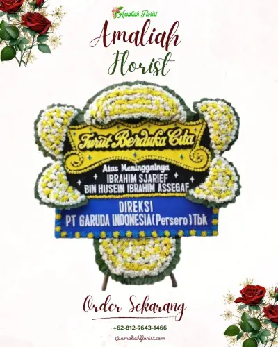 Papan Bunga Duka di Dembe Jaya