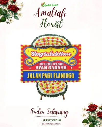 Bunga Papan Congratulation di Dembe Jaya